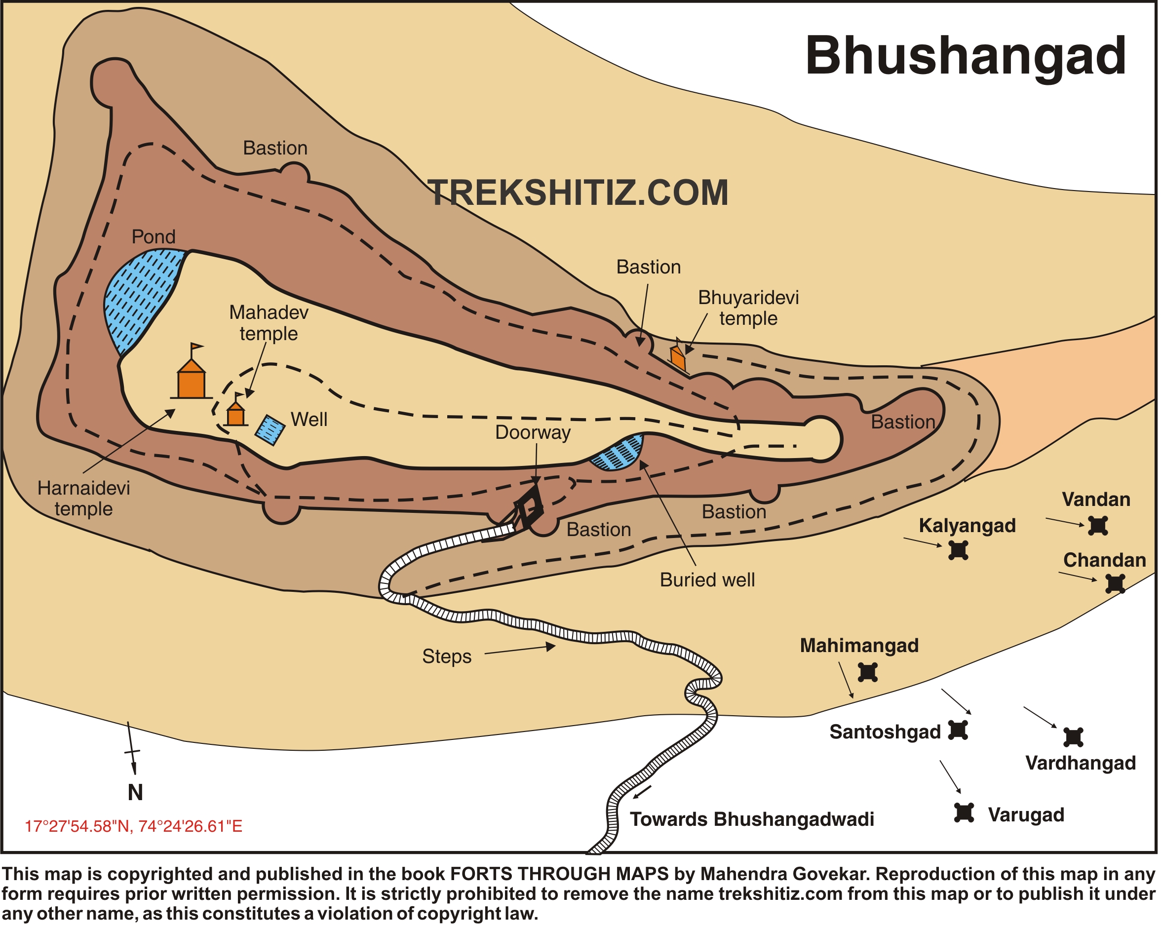 Bhushangad English Map